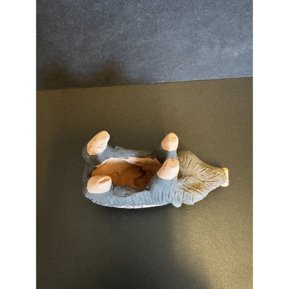 Handmade Ceramic Pig Figurine With Vibrant Geometric Painted Saddle - Picture 8 of 10